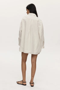 Edie Shirt-Ivory Stripe