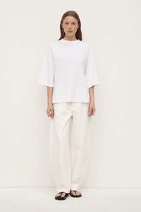 Max Cotton Oversized Tee-White