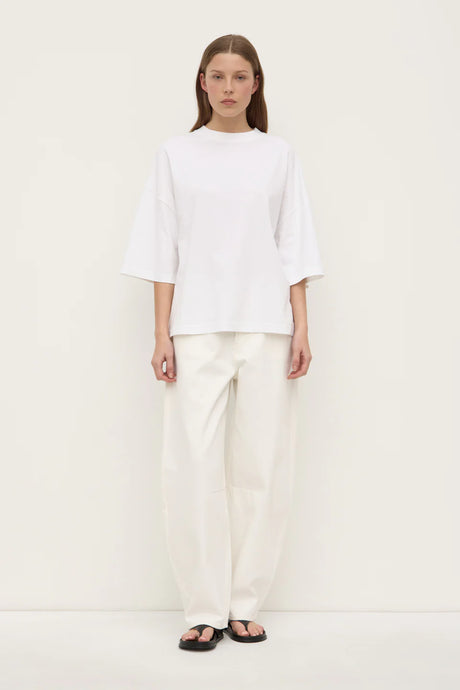 Max Cotton Oversized Tee-White
