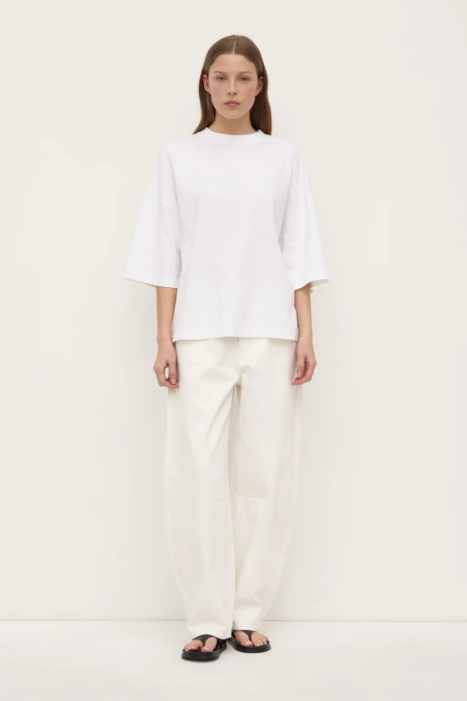 Max Cotton Oversized Tee-White