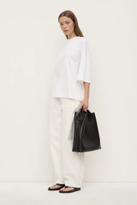 Max Cotton Oversized Tee-White