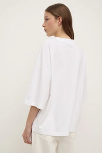 Max Cotton Oversized Tee-White