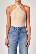 Load image into Gallery viewer, Frenchie Halter Top-Bleached Sand