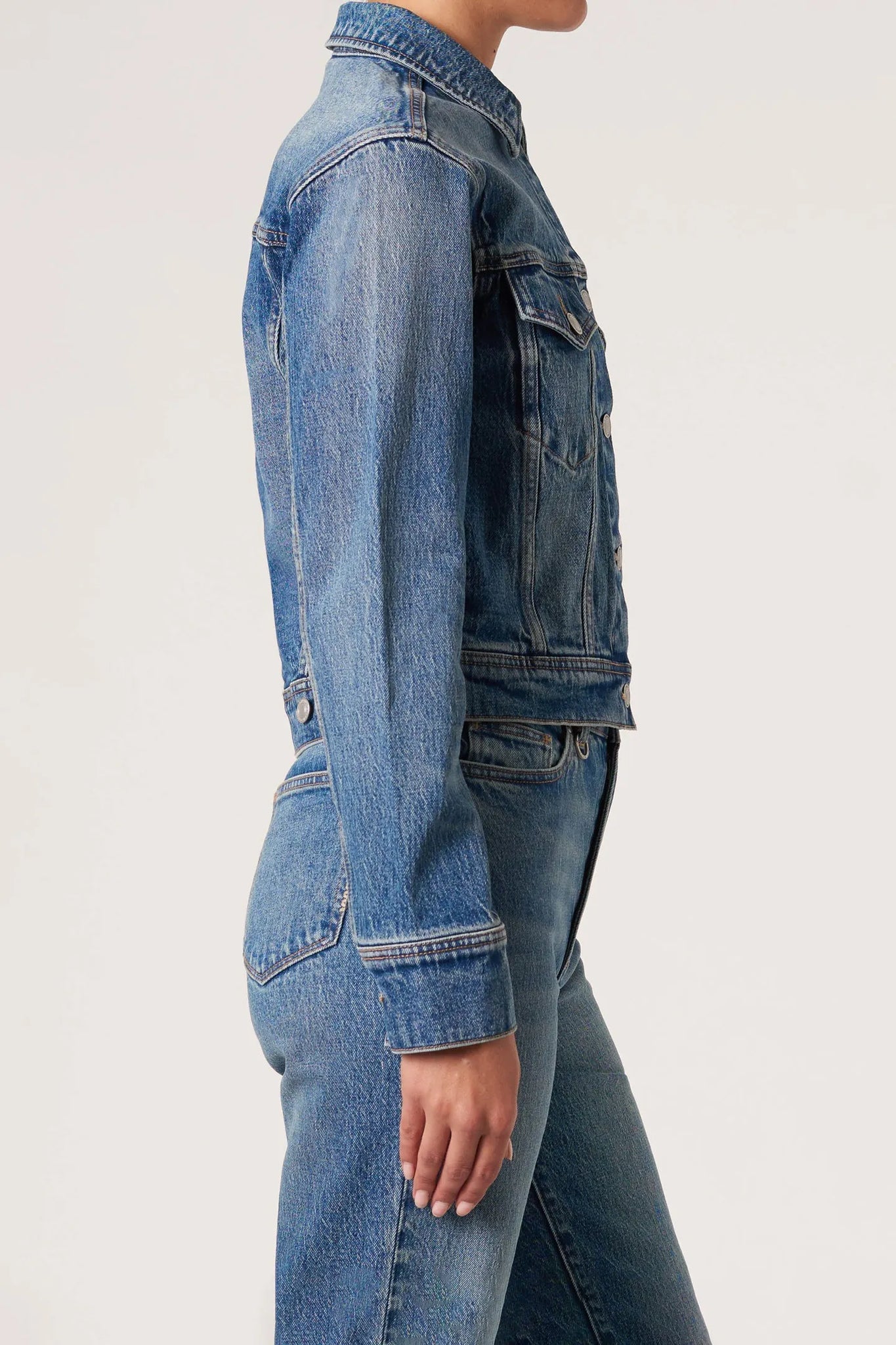 Neuw Denim Classic Denim Jacket Mid Vintage Indigo Truly Boutique Gisborne
