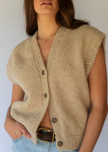 Load image into Gallery viewer, Button Vest-Almond