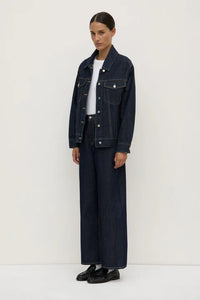 Denim Oversized Jacket-Rinse