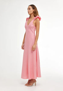 Paloma Dress-Coral Pink