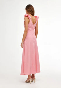 Paloma Dress-Coral Pink