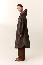 Load image into Gallery viewer, Vannah Check Poncho-Brown