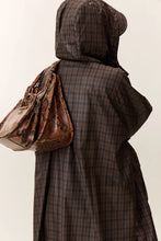 Load image into Gallery viewer, Vannah Check Poncho-Brown