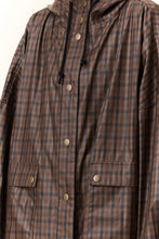 Load image into Gallery viewer, Vannah Check Poncho-Brown