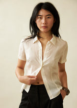 Load image into Gallery viewer, Evie Shirt-Ivory Silk