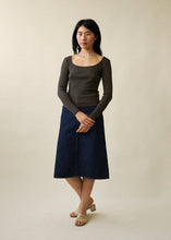 Load image into Gallery viewer, Ballerine Long Sleeve Top-Dark Pewter