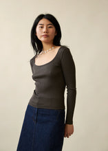 Load image into Gallery viewer, Ballerine Long Sleeve Top-Dark Pewter