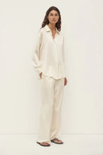 Load image into Gallery viewer, Pippa Silk Long Sleeve Shirt-Cream