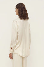 Load image into Gallery viewer, Pippa Silk Long Sleeve Shirt-Cream
