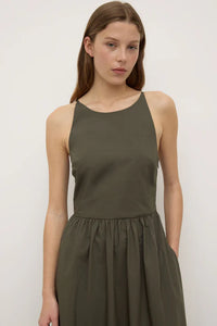 Posie Midi Dress-Moss