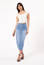 Load image into Gallery viewer, Sailor Skirt-Mid Vintage Blue