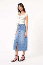 Load image into Gallery viewer, Sailor Skirt-Mid Vintage Blue