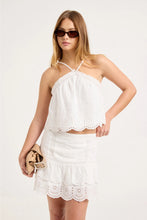 Load image into Gallery viewer, Darling Rhythm Mini Skirt-White