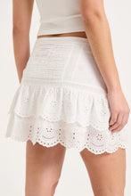 Load image into Gallery viewer, Darling Rhythm Mini Skirt-White