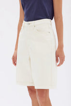 Load image into Gallery viewer, Relaxed Denim Short-Ecru