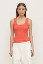 Load image into Gallery viewer, Robyn Scoop Neck Rib Tank-Dahlia