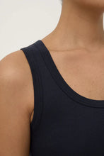 Load image into Gallery viewer, Robyn Scoop Neck Rib Tank-True Navy