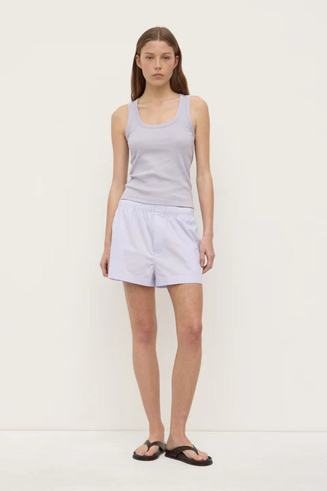 Robyn Scoop Neck Rib Tank-Lilac