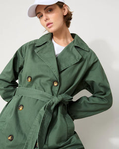 Trench Coat-Sage