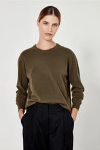 Load image into Gallery viewer, Cashmere Crew-Khaki