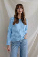 Load image into Gallery viewer, Willa Cable Knit-Sky