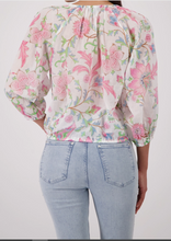Load image into Gallery viewer, Blouse with all over Floral Print-Champagne Beige