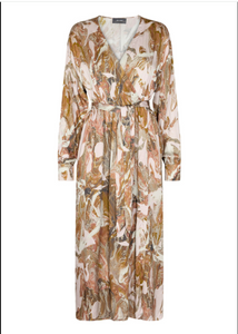 Markella Marble Wrap Dress