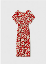 Load image into Gallery viewer, Midi All Day Dress-Red with Pattern