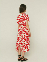 Load image into Gallery viewer, Midi All Day Dress-Red with Pattern