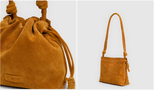 Gather Crossbody Leather-Dark Yellow