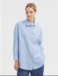 Striped Shirt-Intense Blue