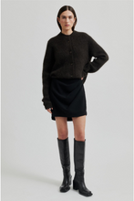 Load image into Gallery viewer, Brook Knit Rib Cardigan-Mulch