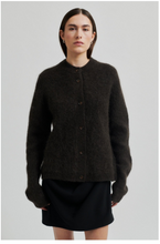 Load image into Gallery viewer, Brook Knit Rib Cardigan-Mulch