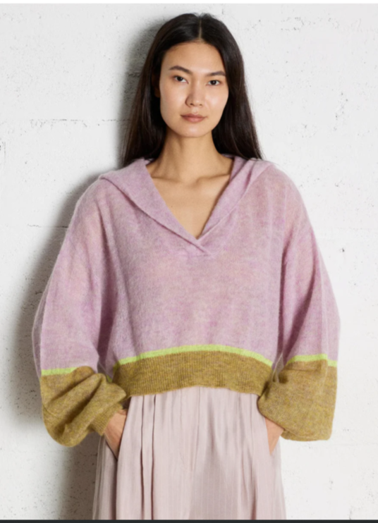 Diya Hoodie-Daybreak Stripe