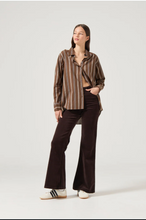 Load image into Gallery viewer, Brownstone Shirt-Cocoa Stripe