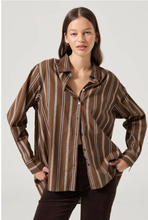 Load image into Gallery viewer, Brownstone Shirt-Cocoa Stripe
