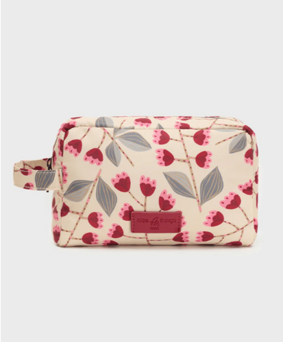 Printed Toiletry Bag-Samoa Flowers