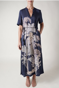 Pina Kaftan Dress-Mirage Print
