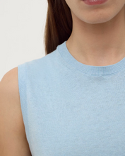 Load image into Gallery viewer, Helena Cotton Cashmere Vest-Salt