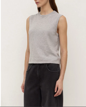 Load image into Gallery viewer, Helena Cotton Cashmere Vest-Grey Marle