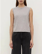 Load image into Gallery viewer, Helena Cotton Cashmere Vest-Grey Marle