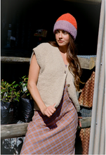 Load image into Gallery viewer, Button Vest-Almond
