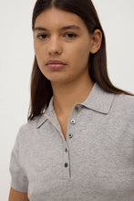 Load image into Gallery viewer, Sloane Cotton Cashmere Polo-Grey Marle